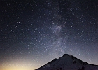 Up from 12:30 to 2am to watch the Perseid Meteror shower, the Milky Way rises above Mt. Baker.